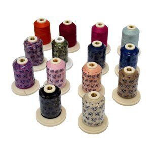 Robinson-Anton Thread Machine Embroidery Cotton Lot 14 50 Wt Mix 10 New 4 Used